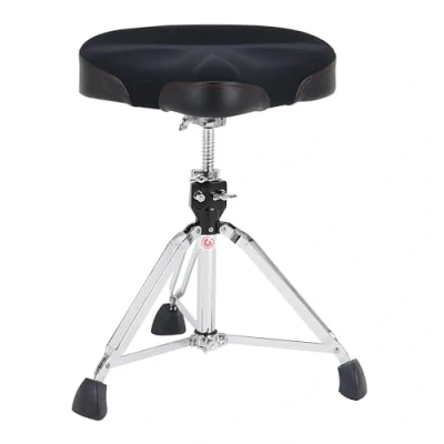 Image de Gibraltar Tabouret pour Batterie, de Batterie 9000 Series Saddle Neoprene, 9608NM (diamètre : 42cm, Assise en néoprène, Base à Double entretoise, Pieds Caoutchouc &#039;Super Foot&#039;)