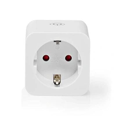 Image de NEDIS Prise Intelligente WiFi SmartLife Contrôle Les appareils électriques à Distance Compatible avec Amazon Alexa, Siri ou Google Home Convient pour l&#039;intérieur