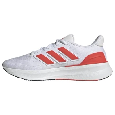 Image de adidas Homme Ultrarun 5 Running Shoes Chaussures, Cloud White Bright Red Core Black, 42 2/3 EU
