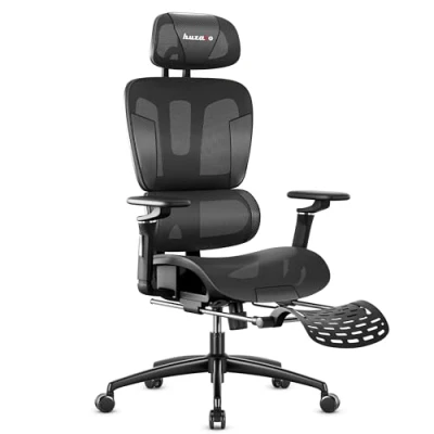 Image de huzaro Combat 7.9 Chaise Gamer Ergonomique Parfait pour Une Poste PC Gaming Repose Pieds Lombaire intégré Réglage Profondeur d&#039;assise Appuie tête réglables Accoudoirs Noir