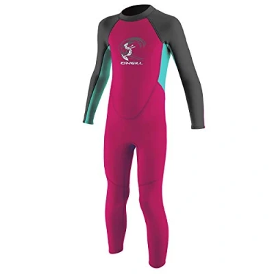 Image de O&#039;Neill Wetsuits Reactor II Back Zip Complet pour Enfant Combinaison de plongée, Berry/Bleu Clair/Graphite, 2