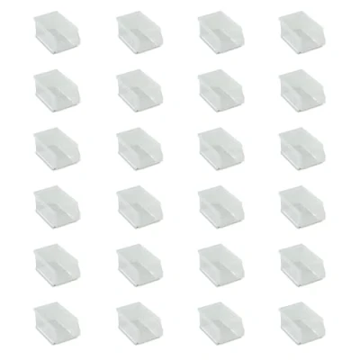 Image de Tayg Lot de 24 tiroirs en plastique empilables nº51 Organisateur vis, tiroirs, boîte rangement, bacs rectangulaires (17 x 10 8 cm, transparent)