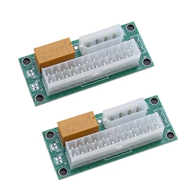 Image de the Lord of Tools Add2PSU Lot de 2 adaptateurs d&#039;alimentation synchrone 24 broches vers Molex 4