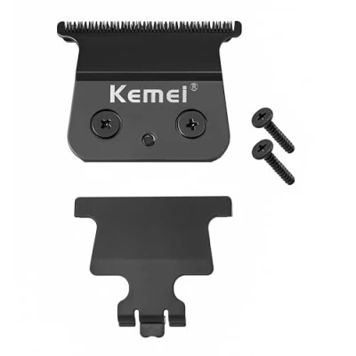 Image de KEMEI 2299 lames de rechange professionnelles pour tondeuse à cheveux, lame métallurgique en poudre, cheveux forme T, tranchantes et durables