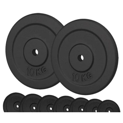 Image de G5 HT SPORT Deux disques en Fonte Adulte Unisexe, 2 x 10 kg, Due DISCHI in GHISA DA KG
