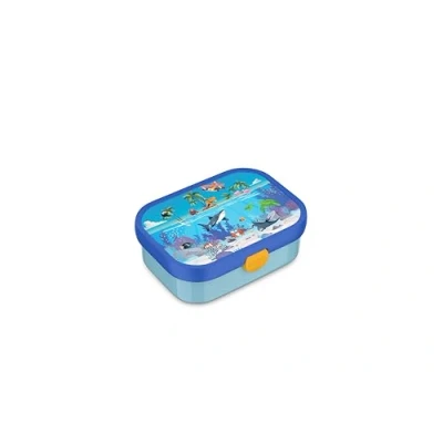 Image de Mepal Boîte à Déjeuner Campus Lunch Box Bento pour Enfants Boite Repas avec Compartiment Fermeture Clip Sans BPA et Compatible au Lave Vaisselle 750 ml Tropical Ocean