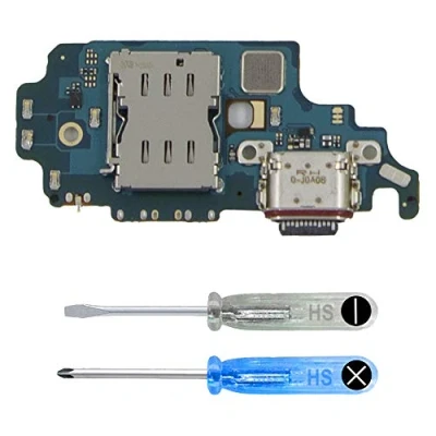 Image de MMOBIEL Connecteur de Charge Compatible avec Samsung Galaxy S21 Ultra 2021 Dock Connector USB C Jack Audio/Microphone/Antenne Remplacement INCL. Tournevis