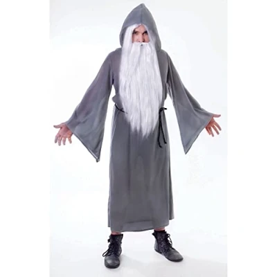Image de Bristol Novelty Cape de Sorcier. Gris, AC130, Grey, Taille Unique Halloween