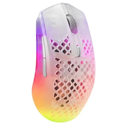 Image de Steelseries Aerox 3 Wireless Ghost souris Droitier RF sans fil + Bluetooth Optique 18000 DPI Neuf