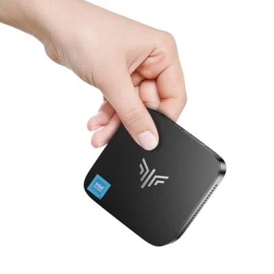 Image de NiPoGi E1 Mini PC, Alder Lake N97 (jusqu&#039;à 3,6 GHz) 16 Go DDR4, 512 SSD, Ordinateur/Gigabit Ethernet/2.4+5G WiFi/BT4.2/HDMI 2.0+DP 1.4 Dual Display 4K@60Hz UHD Ordinateur de Bureau