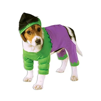Image de Rubie&#039;s 580069M Costume Officiel Hulk pour Chien Vert/Bleu Taille M