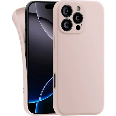 Image de MyGadget Coque Compatible avec iPhone 16 Pro Max Case Silicone Souple &amp; Soft Cover TPU Protection Extra Fine Légère Étui Anti Choc et Rayures Rose