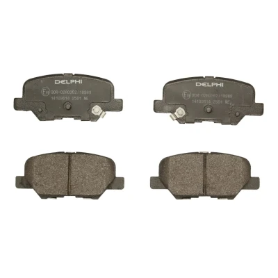 Image de DELPHI LP2501 Jeu de plaquettes frein avec indicateur d&#039;usure tôle anti bruit sans accessoires MAZDA: 6 Break, Berline, MITSUBISHI: ASX SUV