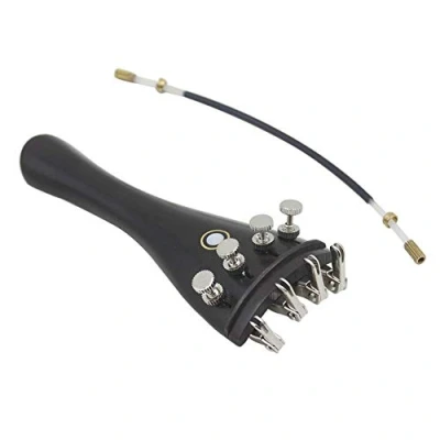 Image de Dilwe Ensemble de Kits Violon 4/3, cordier en ébène 3 1 avec des d&#039;accordeurs Fins Corde adaptés à Un Instrument 4/3 4/4Accessoires pour