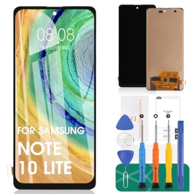 Image de Écran TFT de remplacement pour Samsung Galaxy Note 10 Lite LCD SM N770F N770F/DS Display N770F/DSM Touch Digitizer Assemblée Kits réparation (pas d&#039;empreintes digitales)