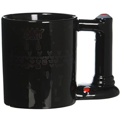 Image de thumbs Up! Retro Arcade Mug Tasse Céramique du changement de couleur poignée en forme d&#039;une manette noir 600ml 1001675