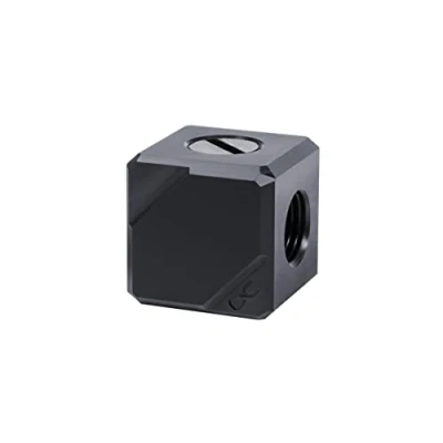 Image de Alphacool Raccord 4 voies pour G1/4 Eiszapfen connection terminal (Noir) Neuf