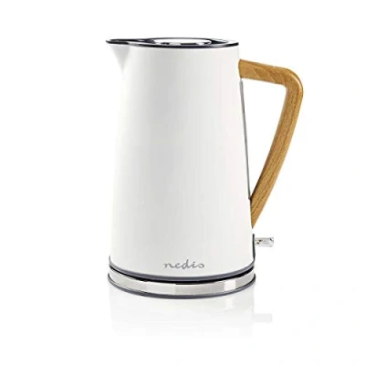 Image de Nedis Bouilloire électrique 1,7 l douce au toucher Blanc, 16 cm x 200 260