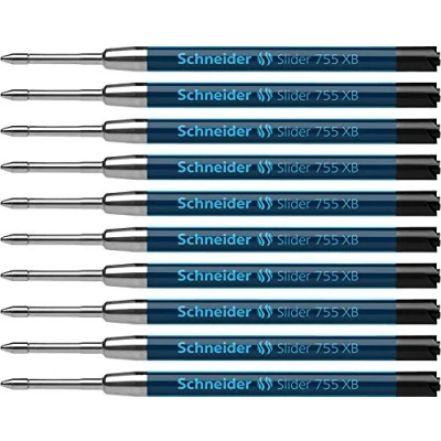 Image de Schneider Writing Instruments Recharge pour stylo bille Slider 755, indélébile, XB, noir, 1 pièce