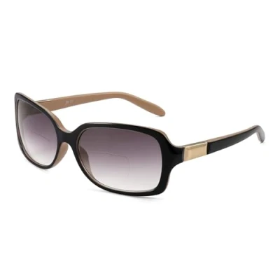 Image de JM Lunettes de Lecture Classiques Soleil Dégradées élégantes Carrées Lecteurs pour Femmes +2.0 Noir