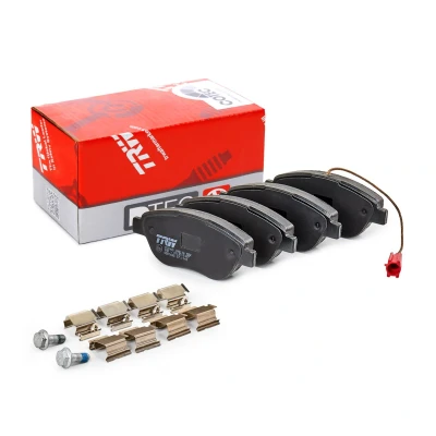 Image de TRW COTEC GDB1655 Jeu de plaquettes frein contact signal d&#039;usure inclus avec vis d&#039;étrier accessoires