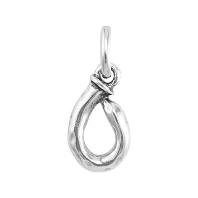 Image de UNOde50 Charme plaqué argent avec lettre O