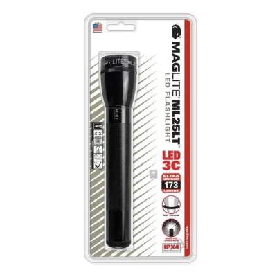 Image de Torche LED MAGLITE ML25LT Noir 1 ampoule Mode bougie