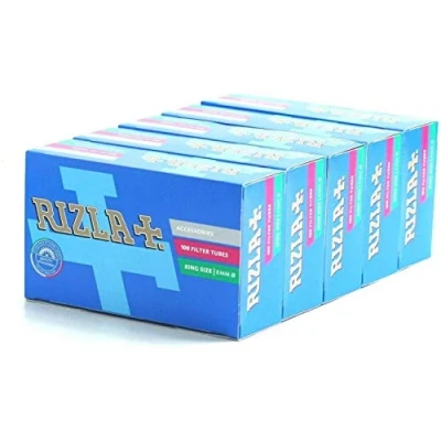 Image de boite de 100 tubes rizla + avec filtre x5