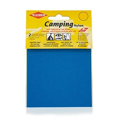 Image de Kleiber Patchs Style Toile Nylon imperméables Autocollants, Bleu Vif