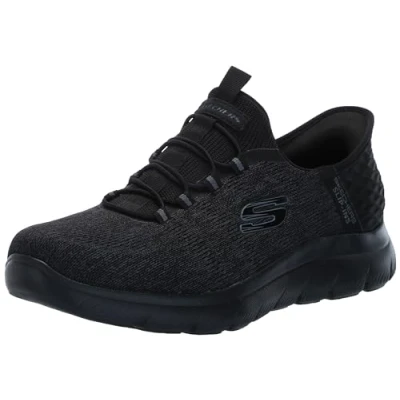 Image de Skechers Chaussures à enfiler Summits Key Pace Hands Free Slip ins, pour homme, noir/noir, 10.5 Wide