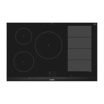 Image de Plaque à Induction Siemens EX875LVC1E Verre céramique 7400 W Noir, Acier inoxydable
