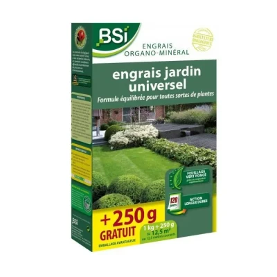 Image de BSI Engrais Universel pour Bio Jardin Formule Équilibrée Toutes Sortes de Plantes 12,5 m², Vert