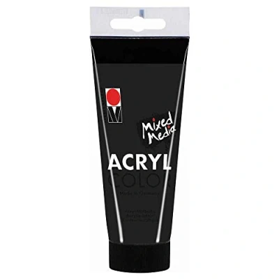 Image de Marabu Color Peinture Acrylique Noire 100 ML, 10120669, 1 stück (1er Pack)
