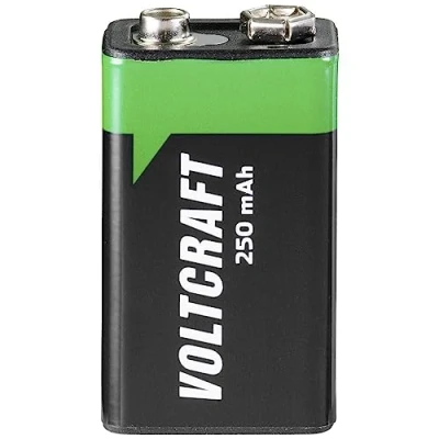 Image de VOLTCRAFT 6LR61 Batterie NiMH 9 V 250 mAh 8,4 1 pièce