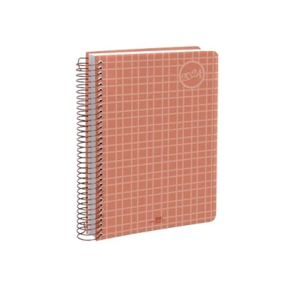 Image de Agenda SPIRAL LIDERPAPEL CLASSIC A6 2024 SEMAINE VUE PORTÉE POLYPYLÈNE PAPIER 70 GR COULEUR CORAL