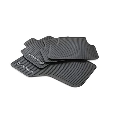 Image de Skoda 5E4061500 Lot de 4 Tapis Sol en Caoutchouc pour Toutes Saisons avec Inscription Octavia Noir