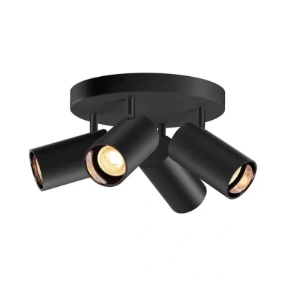 Image de SLV Asto Tube spot GU10 à 4 lampes rond noir