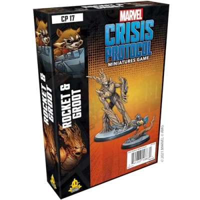 Image de Atomic Mass Games , Marvel Crisis Protocol: Character Pack: Rocket and Groot Miniatures Game Ages 10+ 2+ Players 45 Minutes Playing Time
