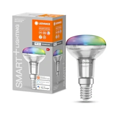 Image de LEDVANCE Smart+ Wifi E14 Spot 3W 210lm 827 865 Variable Blanc RGBW Équivalent 25W
