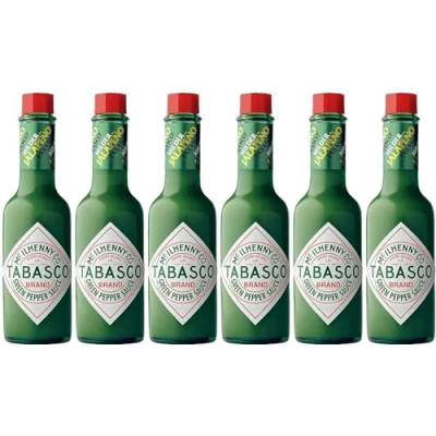 Image de TABASCO Jalapeño Lot de 6 sauces chaudes vertes 57 ml