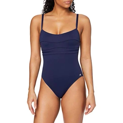 Image de Haute pression Femme A1001 Maillot de bain une pi ce, Bleu (Marine), 42 EU