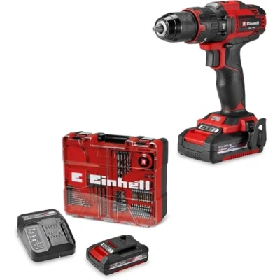 Image de Einhell Professional Perceuse visseuse à percussion sans fil TE CD 18/40 Li i BL (1 X 2,0 Ah) Power Change (18 V, moteur charbon, 80 Nm, 2 vitesses, avec 1 batterie Ah et chargeur)