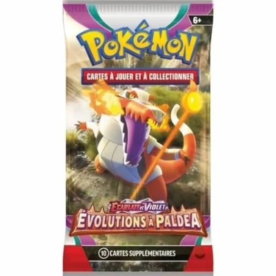 Image de Pokémon Booster Ecarlate et Violet Evolutions à Paldéa (EV02) Modèle aléatoire Jeux de société Cartes collectionner A partir 6 ans Version française