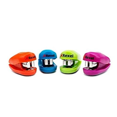 Image de Rexel Buddy Mini Stapler, 10 Sheet Capacity, Fits in a Handbag, Includes Staples, Assorted Colours, 2100150, 1 Unit
