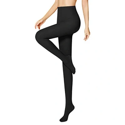 Image de Libella lot de 3 collants femme 50 DEN semi opaques indéchirables ceinture confort sans pression fins matière douce 27227 noir M