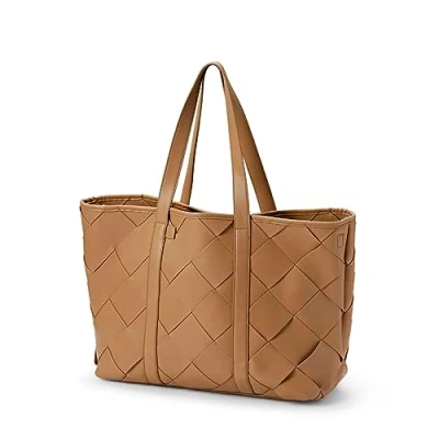 Image de Elodie Details Sac à langer de voyage en toile avec boucles pour poussette et matelas langer, grand format, Marron caramel, taille unique, aviateur