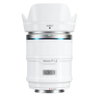 Image de SIRUI Sniper objectif autofocus 16 mm, grand angle F1.2 APS C pour A5 A6 A7 FX A9 ZV E Series (monture E, blanc)