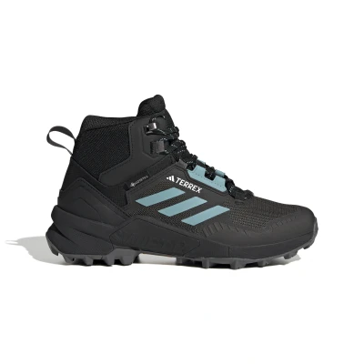 Image de adidas Performance Terrex Swift R3 MID GTX Chaussures de marche, Femme, Taille: 40, Core black/mint ton/grey five Matière synthétique / textile