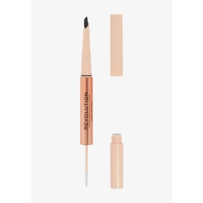 Image de Makeup Revolution Fluffy BROW Filter DUO Teinture à sourcils, Taille: One Size, Dark brown