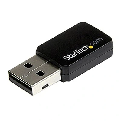 Image de StarTech.com Mini adaptateur USB 2.0 réseau sans fil AC600 double bande Clé WiFi 802.11ac 1T1R (USB433WACDB)